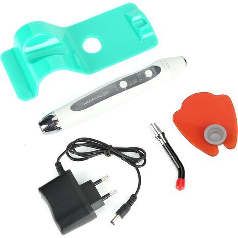 100-240V LED lampe à polymériser dentaire filaire et sans fil lampe à polymériser pour dentiste (prise UE) (1/5)