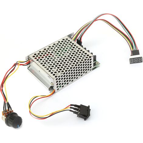 Digitalanzeige, 0100% einstellbarer PWM-Gleichstrommotor-Drehzahlregler, 10-50V 40A, reversibel (1/5)