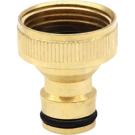 Raccord rapide en laiton 3/4" (4 pièces) Adaptateur de tuyau Raccord rapide en laiton pour robinet