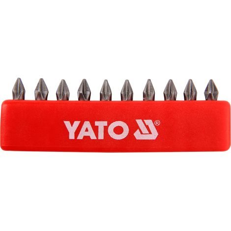 Coffret de 10 embouts 1/4" (6,3 mm) PH1 x 25 mm
