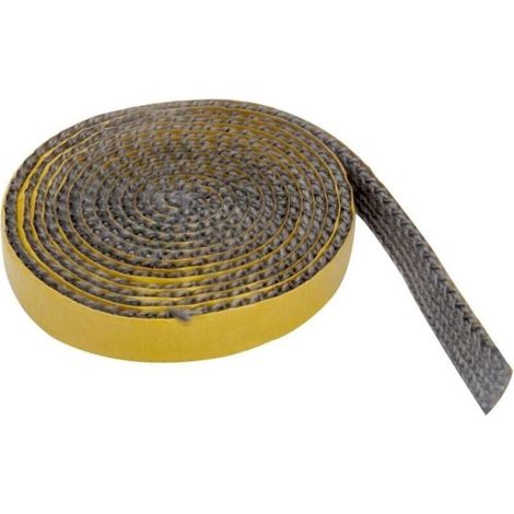Chimney Insert Seal, Chimney Seal, Heat Resistant Seals, Self-Adhesive Braided Seals for Stove, Chimney, Stove Tube (2m x 15mm x 3mm) (1/5)