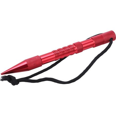 Aiguille FID en alliage d'aluminium pour paracorde, accessoires FID pour le travail du cuir ou de la paracorde (rouge) (1/5)