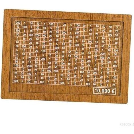 Tirelire en bois tirelire compteur tirelire tirelire boîtes pour enfant 10000 euros-Ywey (1/4)