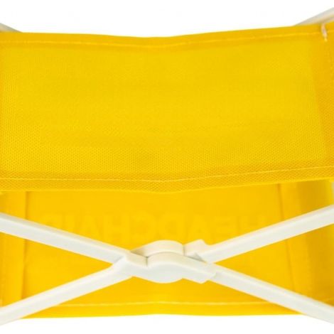 Chaise de plage pliable avec appui-tête - Jaune - Créative, portable, best-seller, originale et adorable