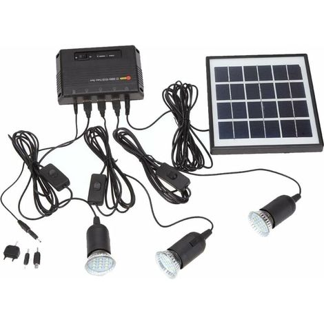 Ulisem LED-Solarleuchten für den Außenbereich, Glühbirnen, Solarpanelsystem