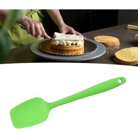 Spatule racloir en silicone, résistante à la chaleur, en forme de T, avec prise en main confortable, ustensile de cuisine polyvalent et écologique. (1/5)