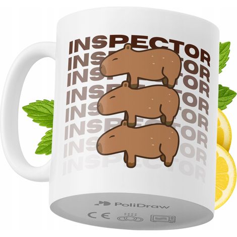Mug humoristique pour inspecteur, avec un texte amusant et un design graphique original. Idéal pour les anniversaires, les fêtes et les occasions spéciales. Mug premium pour la maison, le bureau et le (1/5)