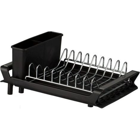 Rack À Vaisselle - En Acier Inoxydable - Rétractable Jusqu'à 47 Cm - Avec Support Pour Ustensiles Détachable - Pour Évier Ou Plan De Travail - 1 Pièce (1/5)