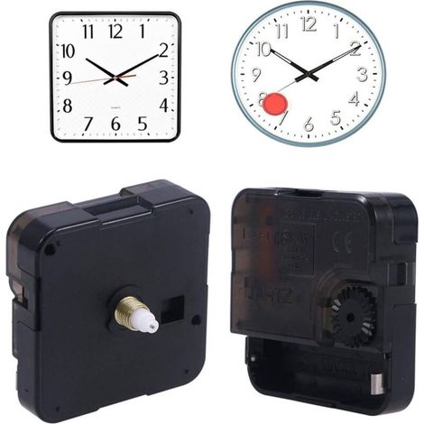 Mécanisme de mouvement d'horloge murale à quartz à monter soi-même, alimenté par piles, silencieux