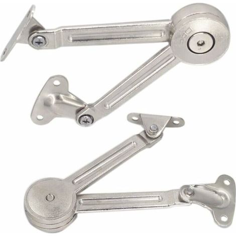 Lot de 2 compas à système d’amortissement pour abattants de portes relevables de placard - Lot de 2 compas à système d’amortissement pour abattants de portes relevables de placard de cuisine (1/5)