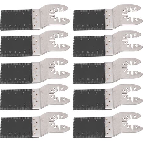10Pcs Oscillating Saw Blade 34mm Multitool Quick Release Tool Set Kit for Wood Plastic