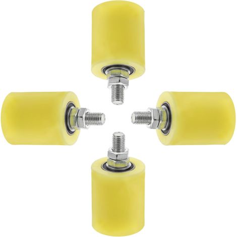 4 pièces Lot Roues Nylon pour Portail Coulissant Galets Guidage Robustes pour Portes Électriques et Rails Roulettes Durables Antirouille pour Portes Terrasse et Garage (1/5)