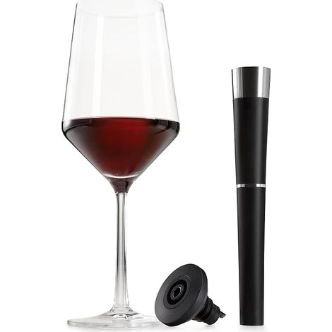 Système de préservation et Bouchon pour Le vin Gaz Argon Conservateur de vin – Le Moyen Le Plus Efficace pour Garder Le vin Frais après Son Ouverture. (1/5)