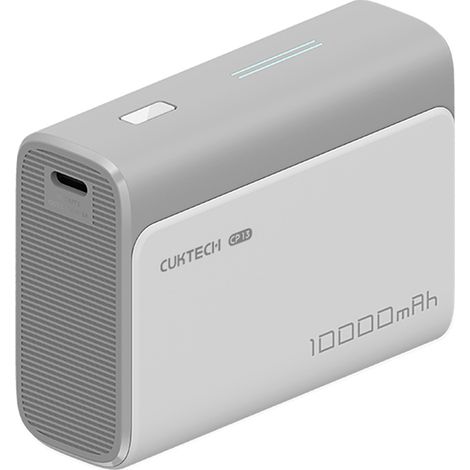 Powerbank da 10000 mAh con porte USB-A e USB-C da 30 W - grigio (1/4)