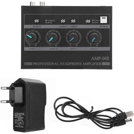Amplificateur Casque Portable Haute Performance pour Studio et Maison - Prise UE (1/4)
