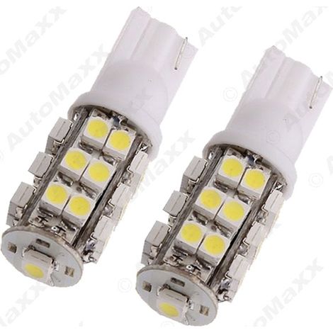 LED car instrument panel lights, reading lights, LED car lights T10 1210 25 LED car side marker lights, white. (1/4)