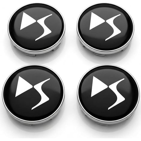 4 piezas para Citroen DS3, para DS3, Tapacubos para Citroen, para accesorio DS3, Tapacubos, Diámetro: 60 mm, Negro, para Citroën DS3, DS4 y DS6, Perfectamente adaptado a las piezas originales. (1/5)