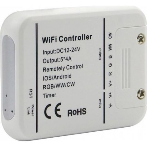Controller Dimmer WiFi Strip LED Compatible con Google Home y Amazon Alexa mediante App Magic Home Interagisce con Smartphone (1/2)