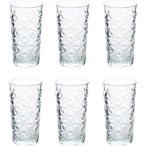 Lot de 6 Gobelets Hauts "Julieau" 36cl Transparent