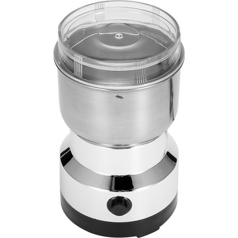 Stainless Steel Electric Spice Coffee Nut Grain Herb Grinder Crusher Mill Blender Kitchen ToolUK Plug 220V (1/3)