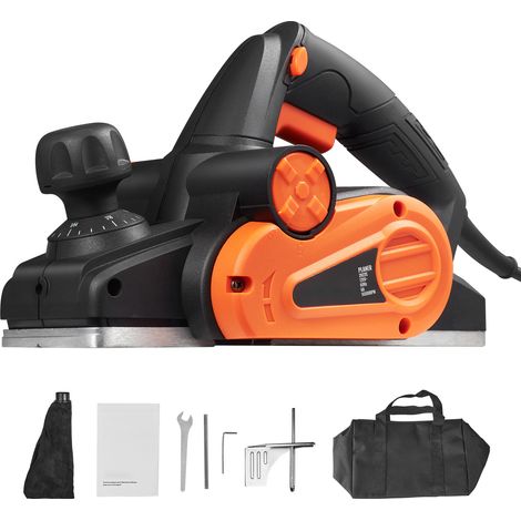 Mophorn 3-1/4 kabelgebundener elektrischer Handhobel, 16500 U/min Hochgeschwindigkeits-Holzbearbeitungswerkzeug, DIY-Holzanfasen, glatte Oberfläche für Zimmereiarbeiten (1/5)