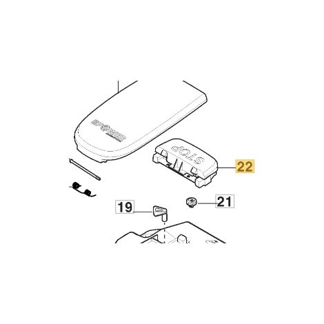 Stopptaste ORIGINAL STIGA Rasenmähroboter Mäher a1500 - a1000 381600408/0