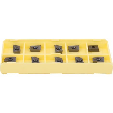 Lot de 10 plaquettes carbure APKT1003PDTR LF6018, lame de tournage CNC indexable, coupe solide. (1/5)