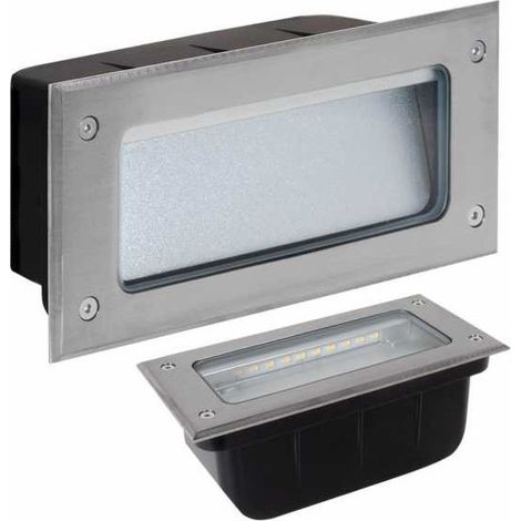 murdoch applique murdoch ip65 1x5w led 300lm 4000k 90° l.19xw.7,5xh.9cm acier inoxydable + plastique