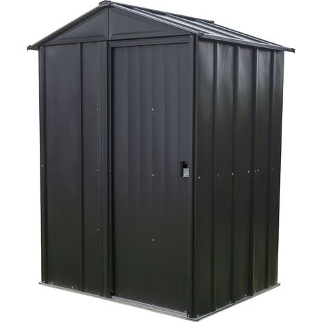 Abri de jardin métallique Spacemaker 54 Gris 122x151x198 cm (1/7)