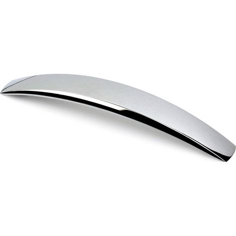Asa de aluminio con acabado cromo brillo, dimensiones:200x32x27mm y entrepuntos:160mm -