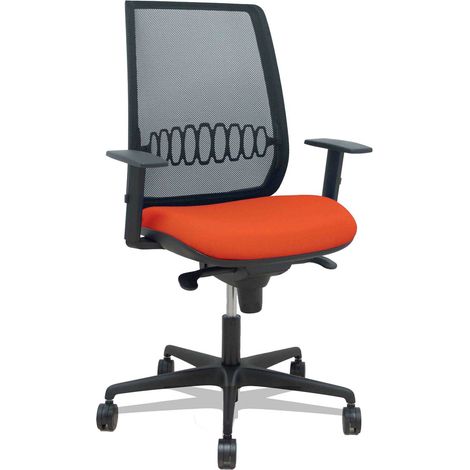 Alares synchro chair nero bali mesh arancio scuro arancio scuro bracciolo regolabile