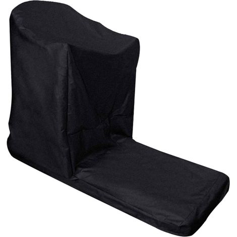 Housse de protection imperméable et anti-poussière en forme de L pour tapis roulant, noire, pour usage intérieur et extérieur. (1/5)