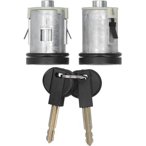 Door lock cylinder with 2 keys, aluminum alloy replacement parts suitable for Peugeot Expert/806 (1/5)