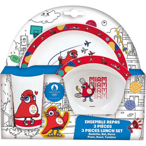 Ensemble Repas Mascotte Jeux Olympiques 2024 (1/3)