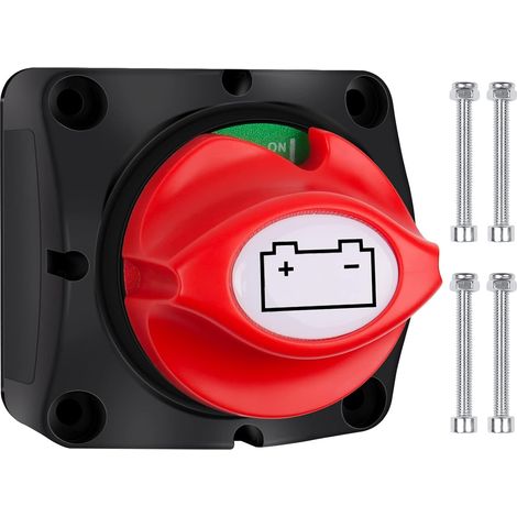 12V/24V/48V Batterietrennschalter, Ein-/Ausschalter, 200A Hauptschalter für Yacht, Boot, LKW, Bus, Auto, Motorrad (1/5)