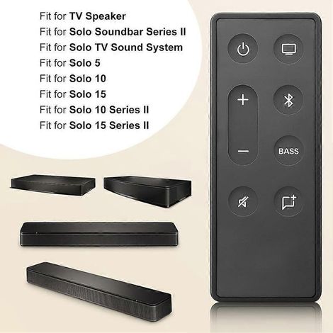Ersatzfernbedienung für Bose TV-Lautsprecher – Kompatibel mit den Soundbars Solo II, Solo 5, 10 und 15 – Reichweite bis zu 12 Meter – Andiamo (1/5)