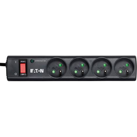 Multiprise/Parafoudre - Protection Strip 4 FR - 4 Prises FR - Noir (PS4F) (1/5)