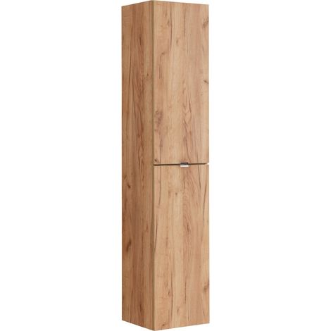Colonna bagno NALYA 170 cm - Rovere chiaro - Mobile sospeso verticale design