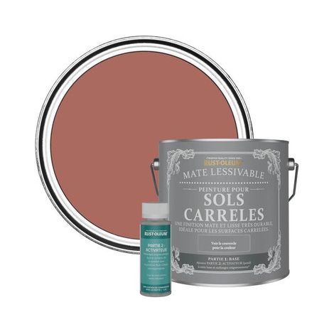 Peinture pour Sols Carrelés Mate Lessivable - Saumon (1/3)