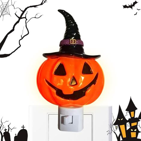 Veilleuses De Nuit Halloween Lanterne Décorative À Brancher Avec Motif