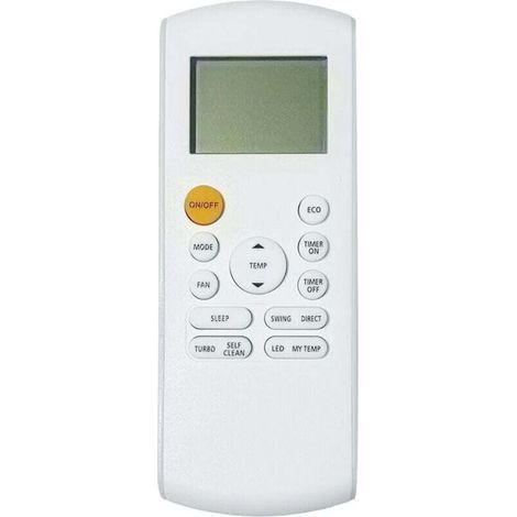 Télécommande Universelle pour Climatiseur Compatible avec Modèles RG57A7 BGEF RG57A6 BGEFU1 RG57B2 BGE