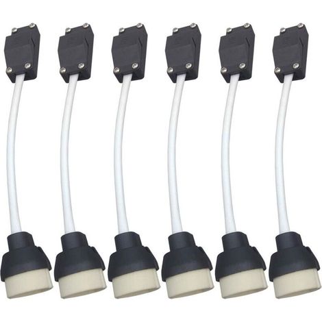 GU10 Support de Lampe, Douille D'ampoule Connecteur,Adaptateur pour LED et Halogène,Base en céramique Et Bornier-AIMOONSA