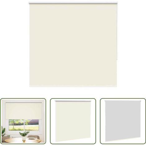 Sichtschutz -  Verdunkelungsrollo Cremeweiß 150x150cm Stoffbreite 146,6cm (1/5)