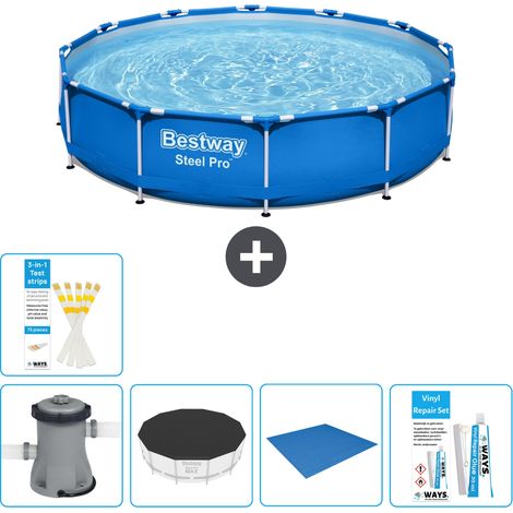 Bestway Piscina Bestway Steel Pro Rotonda - 366x76 cm - 8-pezzi S22748 (1/4)