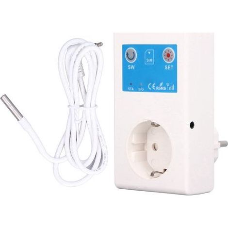 Prise intelligente télécommandée GSM avec alerte coupure de courant SC1-GSM-TVC capteur température (1/5)