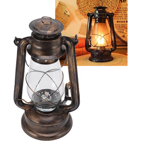 Lampe à pétrole, accessoire de photographie, décoration, lanterne de style ancien, éclairage extérieur, lampe de camping, lampe de tente (1/5)