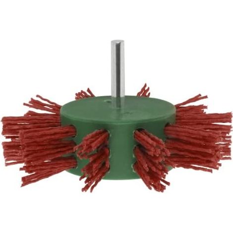 Bosch linea Hobby 2609256543 - Spazzola a lamelle, filo di nylon, rivestimento abrasivo al corindone, ø 100 mm, 6 mm (1/3)
