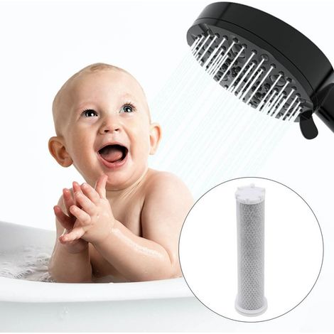Cartouche de Filtre Douche Premium Installation Facile Sécurité Eau Pure Maison Gym Accessoires 12g Carbone Inoxydable 1 Pièce Universal (1/5)