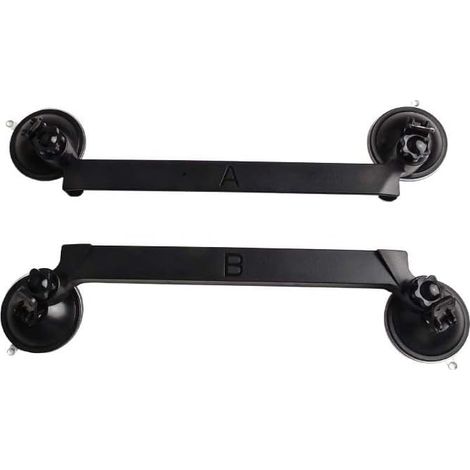 Kit de fixation à ventouse en aluminium pour toit ouvrant de voiture Mini avec 4 ventouses puissantes 200 x 100 x 30 mm Noir