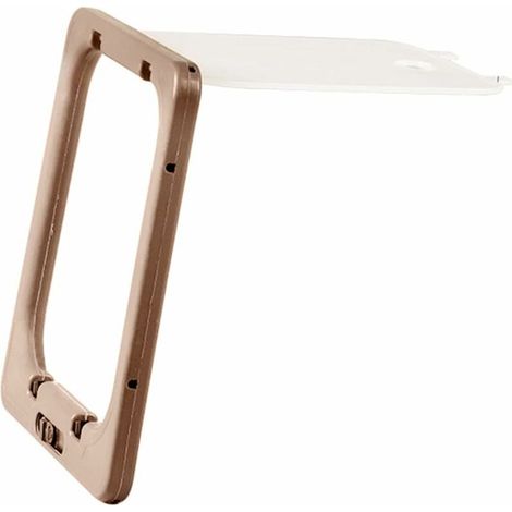 Large Cat Door, 4-Way Lockable Cat Flap Door, Quiet Pet Flap, Easy to Install, Suitable for Cats, Small Dogs,Wood